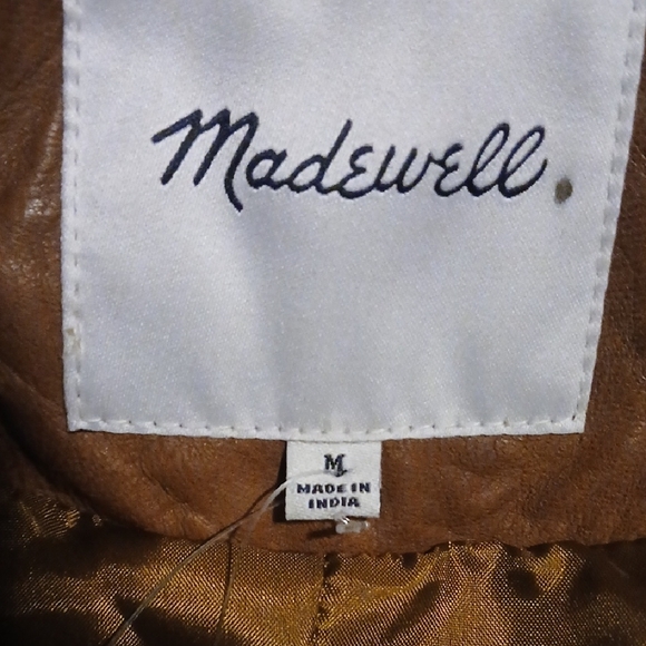 Madewell Tan Leather Jacket - Picture 9 of 11